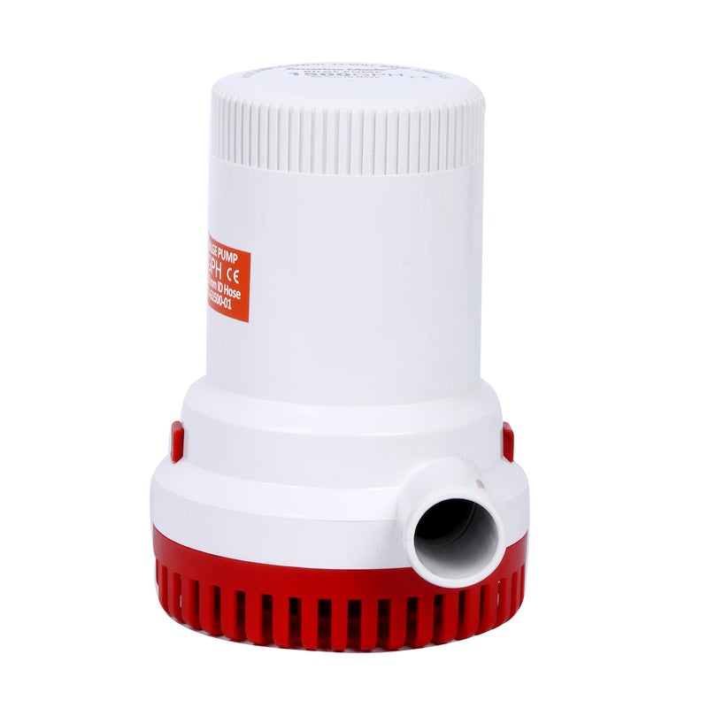 Amarine Made 1500GPH 12V Boat Marine Plumbing Electric Bilge Pump Non Automatic Discharge for Marine,RV,Campers,Industrial - Image 3